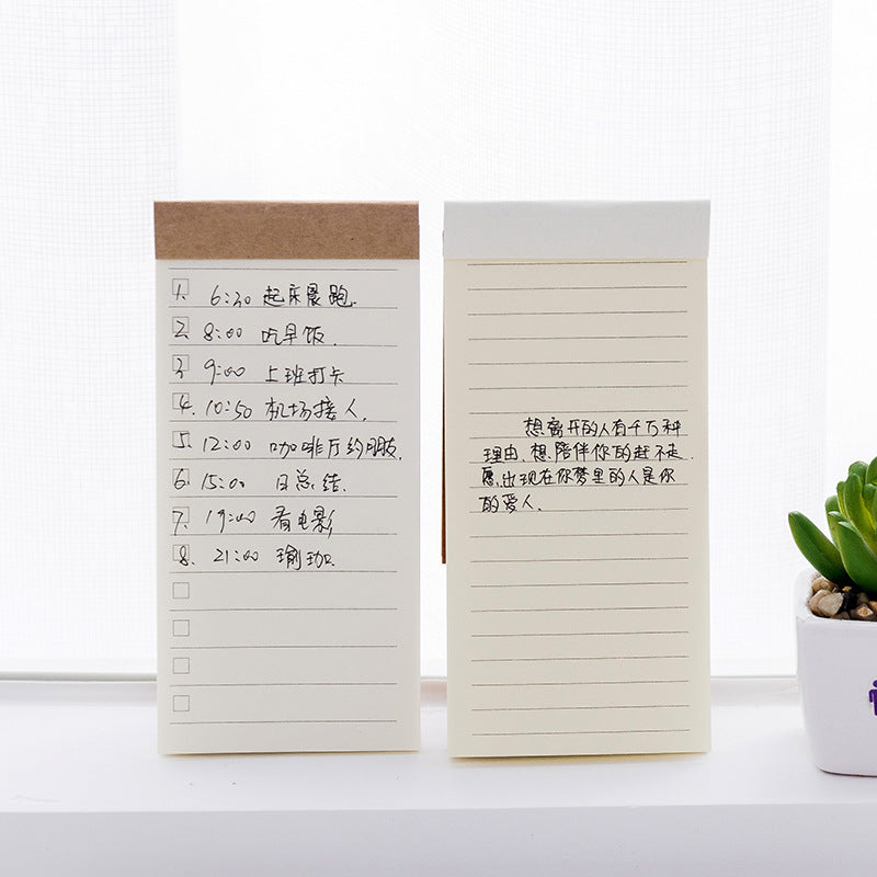 Wholesale Paper Detachable Practical Notepad Kraft Paper Portable Notepad